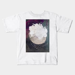 Abstract white volcano Kids T-Shirt